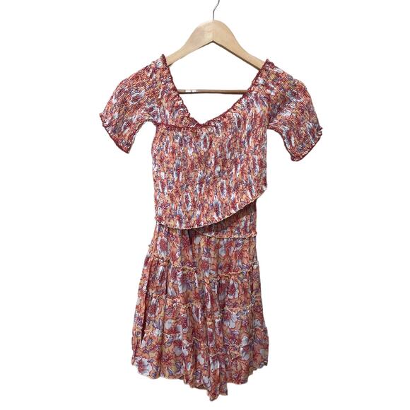 POUPETTE ST BARTH Soledad Off-The-Shoulder Floral Mini Dress Size XS - Picture 6 of 6
